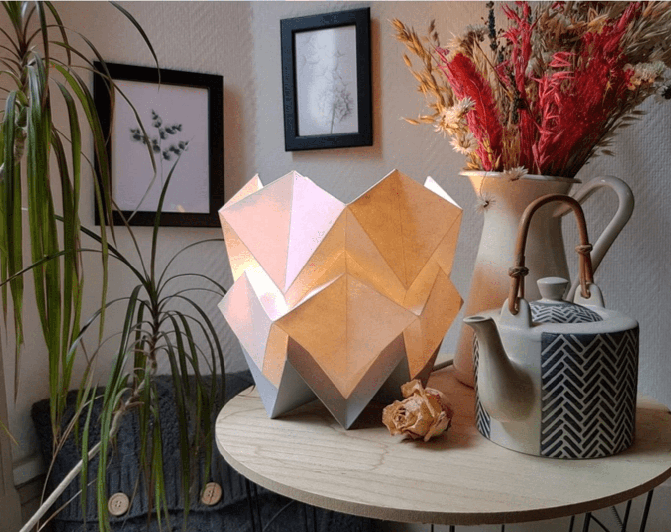 lampe papier origami